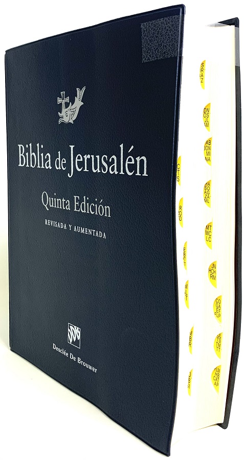 Biblia De Jerusalén Quinta Edición Revisada Y Aumentada Con Uñeros Tapa Vinil Jerusalen 5984