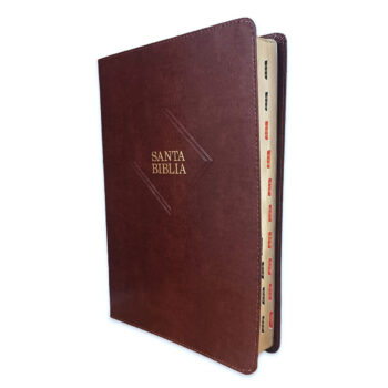 Santa Biblia - Letra Supergigante - RVR60 - Marrón, piel fabricada y índice - Con referencias - Image 3